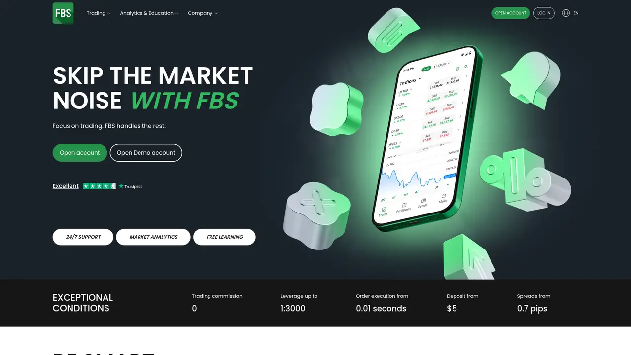 FBS official website screenshot